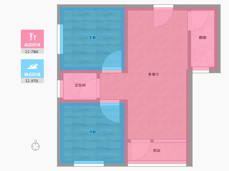 广东省-深圳市-翠竹苑-30.63-户型库-动静分区