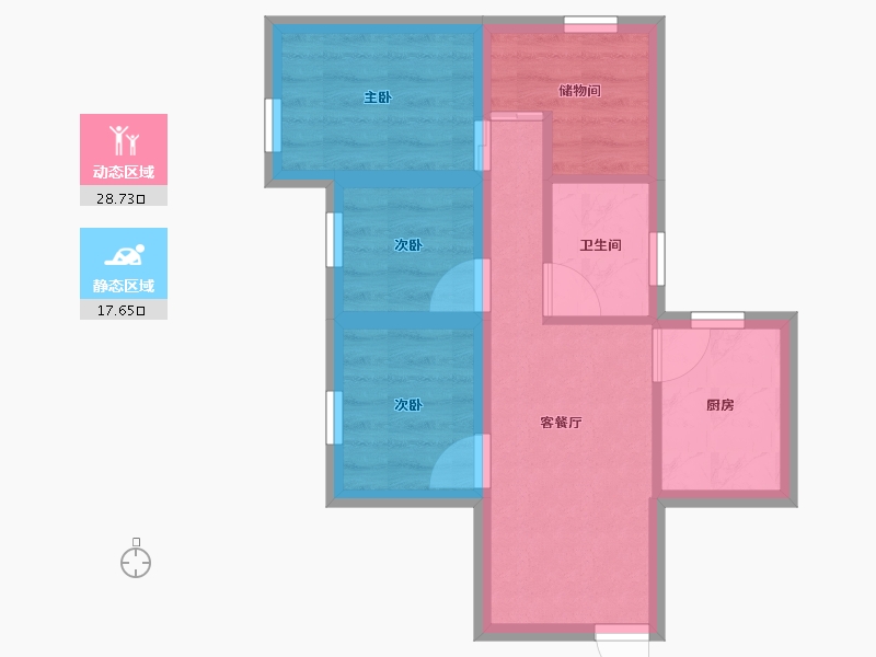 广东省-深圳市-海丰苑-39.80-户型库-动静分区