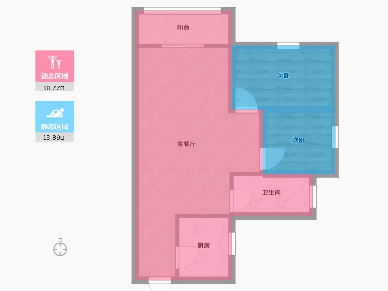 广东省-深圳市-鸿翔花园-46.33-户型库-动静分区