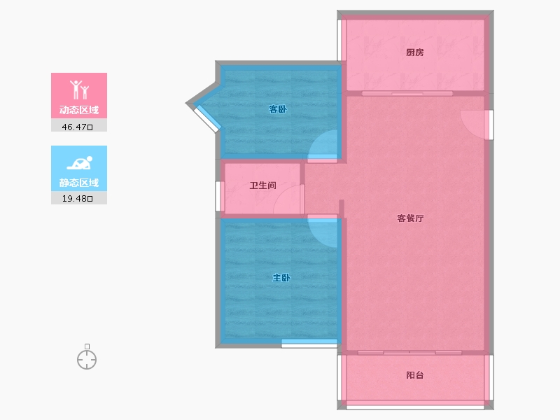 广东省-深圳市-大澎花园-59.06-户型库-动静分区