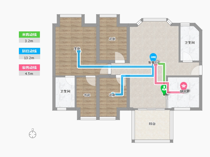 广东省-深圳市-星海名城(三期)-84.47-户型库-动静线