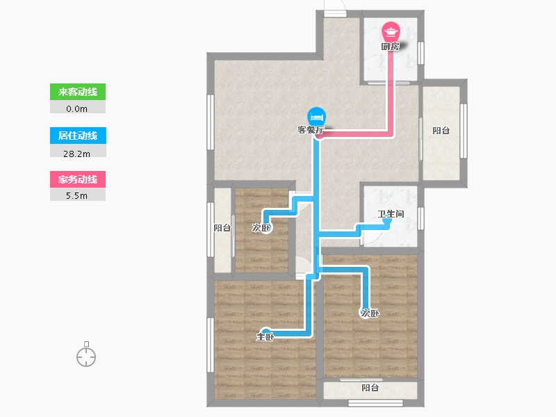 广东省-深圳市-万象新园-90.51-户型库-动静线