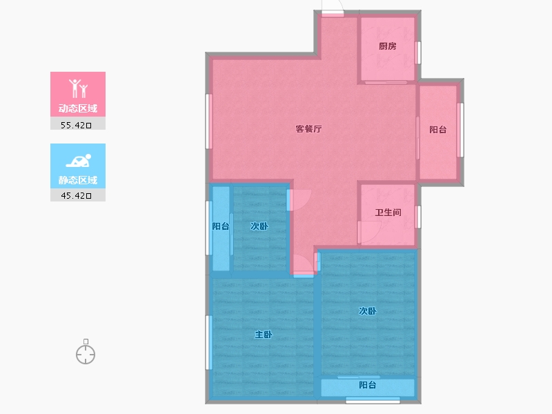 广东省-深圳市-万象新园-90.51-户型库-动静分区