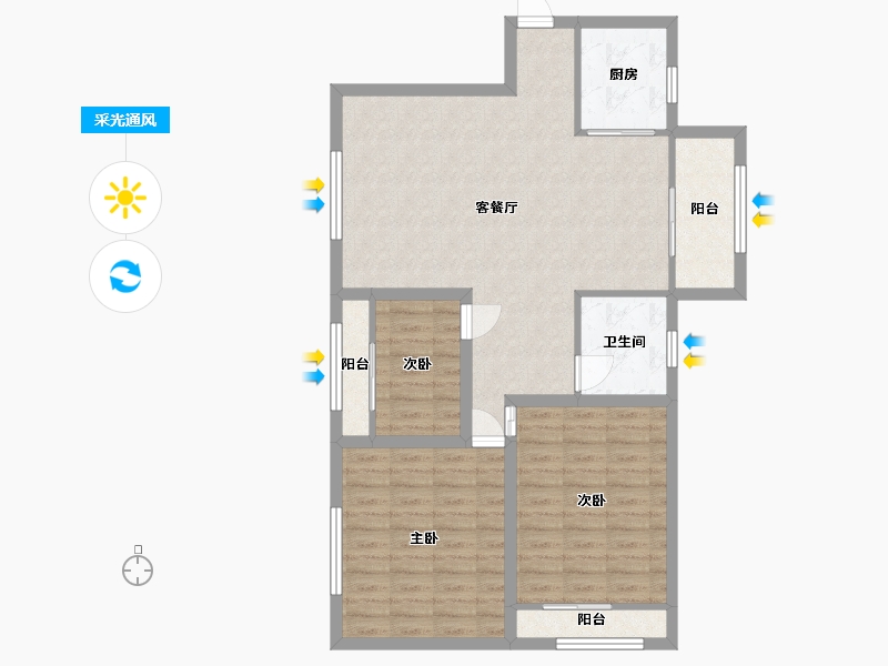 广东省-深圳市-万象新园-90.51-户型库-采光通风