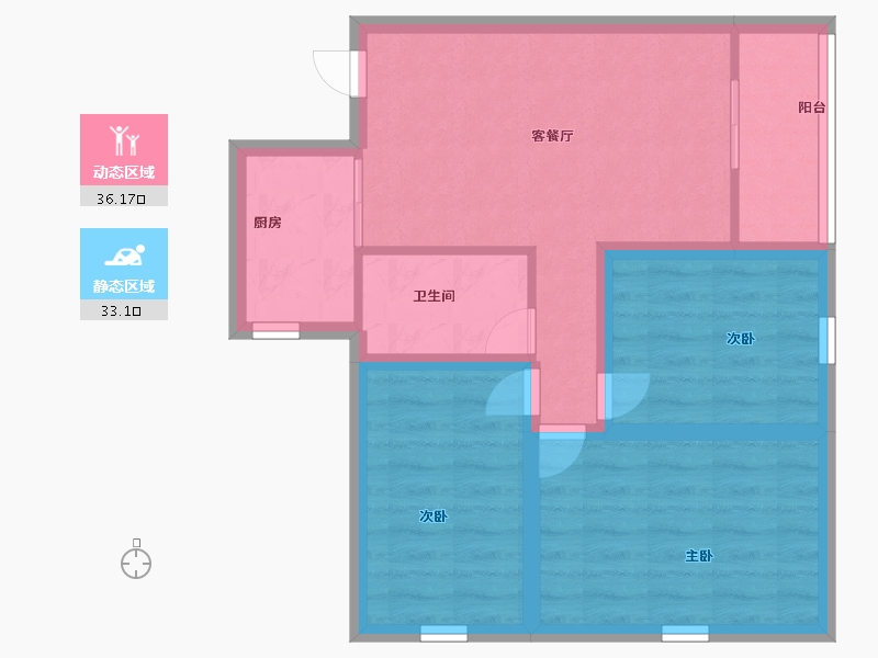 广东省-深圳市-泊林花园-61.00-户型库-动静分区