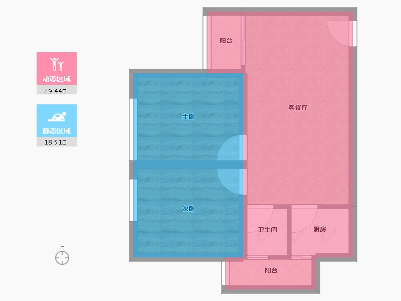 广东省-深圳市-长丰苑-42.07-户型库-动静分区