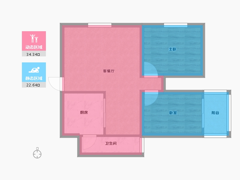 广东省-深圳市-海晖大厦-50.48-户型库-动静分区