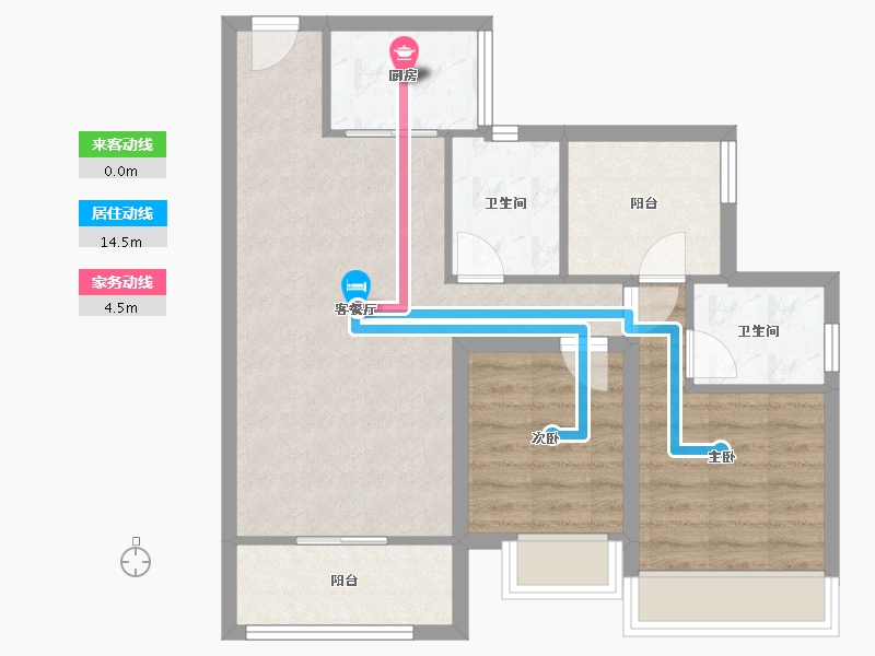 广东省-深圳市-华侨城四海云亭-68.99-户型库-动静线