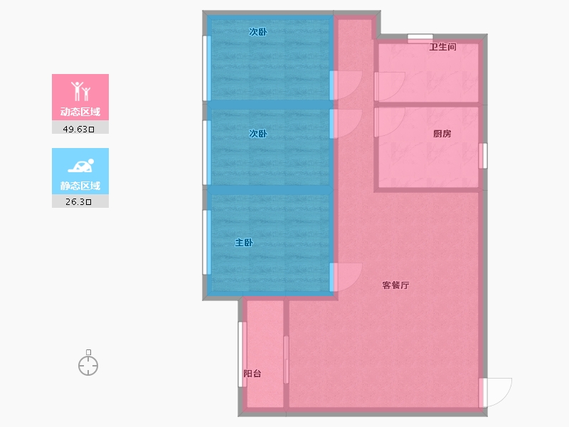 广东省-深圳市-南光花园-67.33-户型库-动静分区