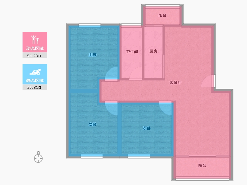 广东省-深圳市-华南西苑-77.42-户型库-动静分区