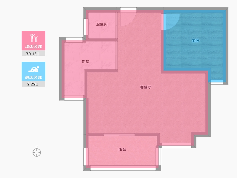 广东省-深圳市-湖臻大厦-43.08-户型库-动静分区