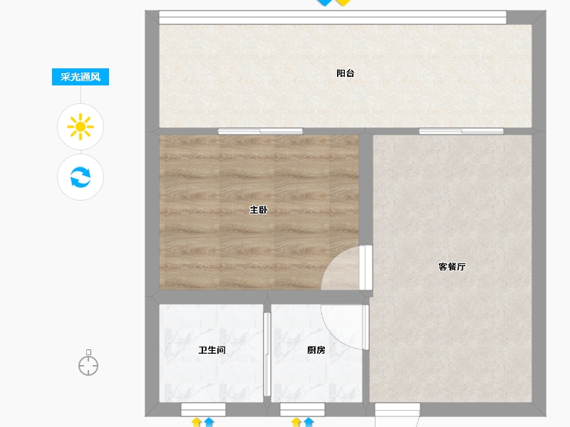 湖北省-黄冈市-东方颐园-42.83-户型库-采光通风