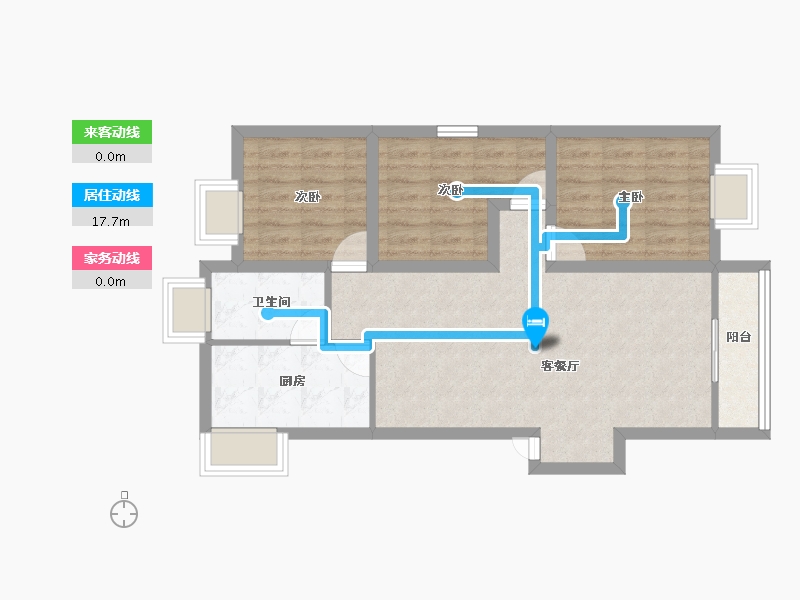 广东省-深圳市-马家龙方卉园-72.27-户型库-动静线