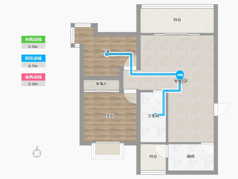 广东省-深圳市-山水情家园-65.20-户型库-动静线