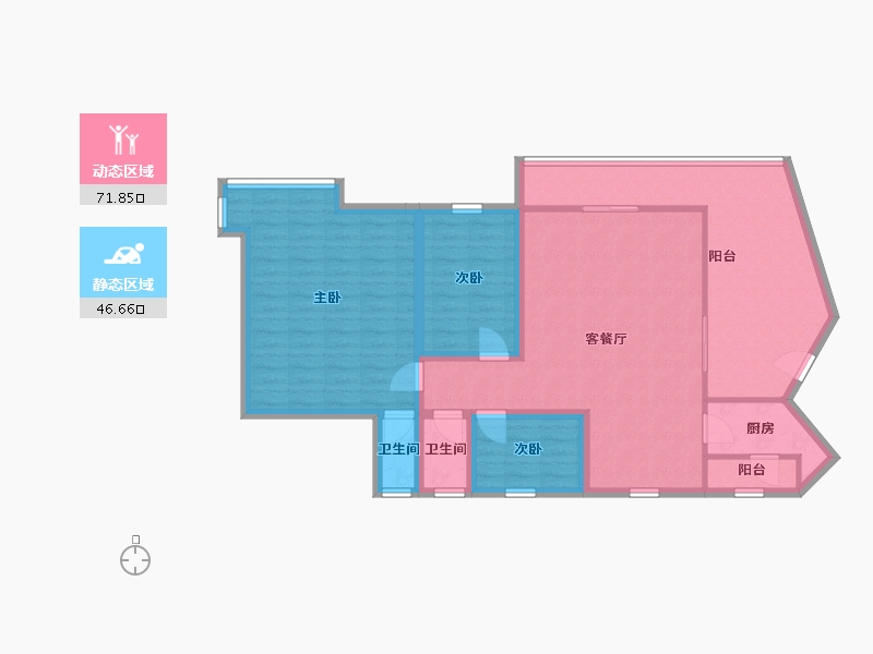 广东省-深圳市-鸿翔花园-106.67-户型库-动静分区