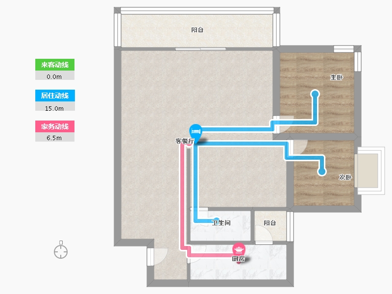 广东省-深圳市-万裕椰风海岸-63.19-户型库-动静线