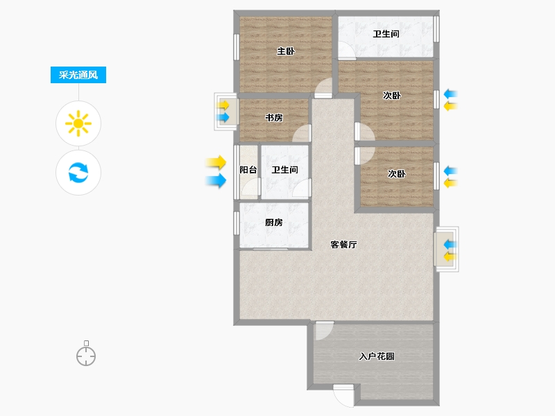 广东省-深圳市-港湾丽都-122.51-户型库-采光通风