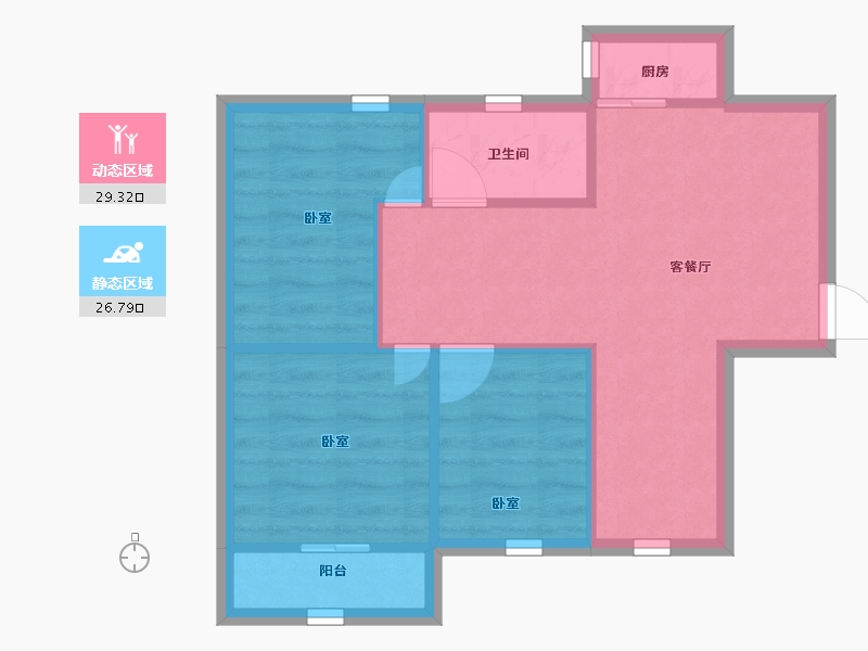 广东省-深圳市-海丰苑-50.12-户型库-动静分区