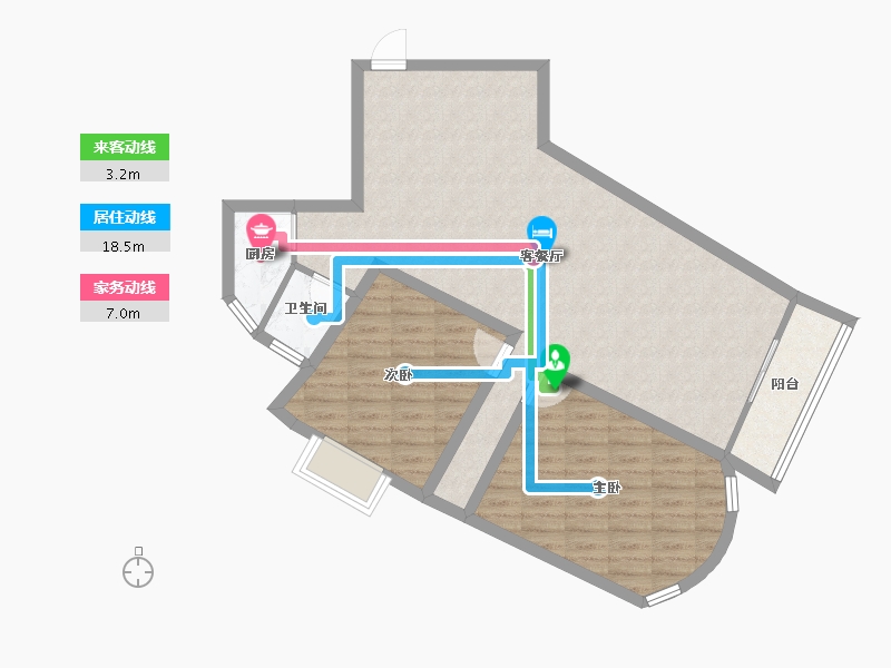 广东省-深圳市-深南花园-84.09-户型库-动静线