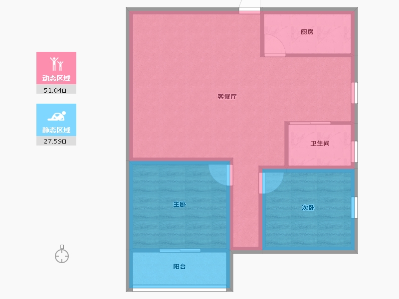 广东省-深圳市-海富花园-70.70-户型库-动静分区