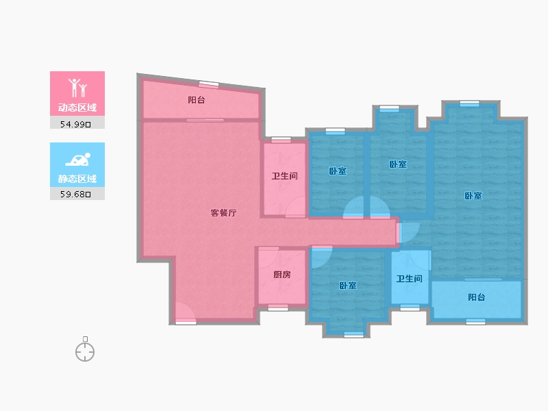 广东省-深圳市-中南花园-102.05-户型库-动静分区