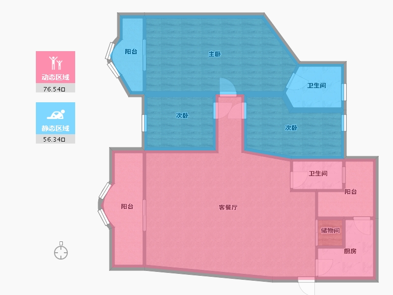 广东省-深圳市-汇宾广场-120.40-户型库-动静分区