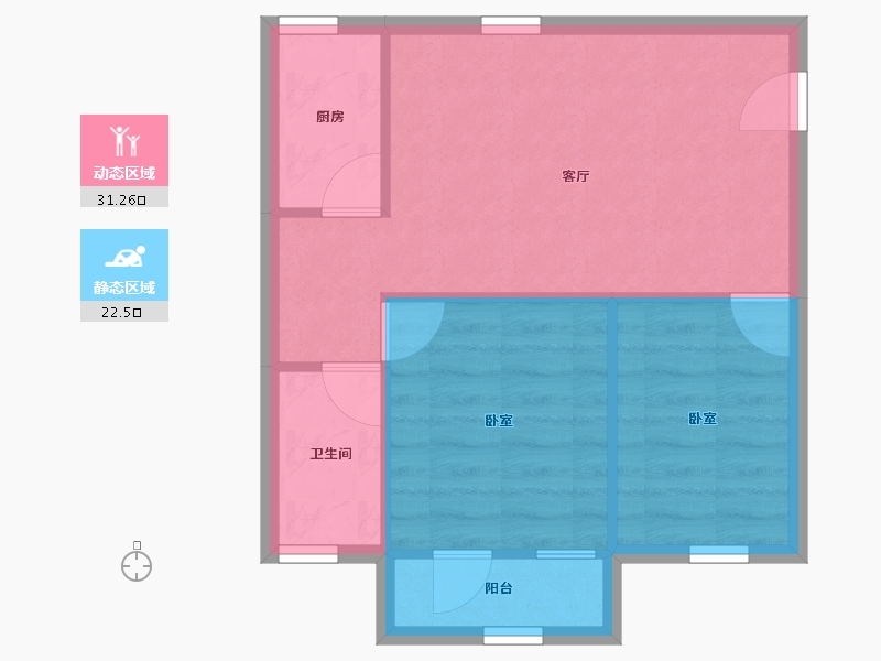 广东省-深圳市-康佳苑-48.43-户型库-动静分区