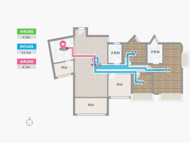 广东省-深圳市-金泓凯旋城-103.00-户型库-动静线