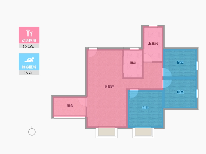 广东省-深圳市-合正汇一城-69.77-户型库-动静分区