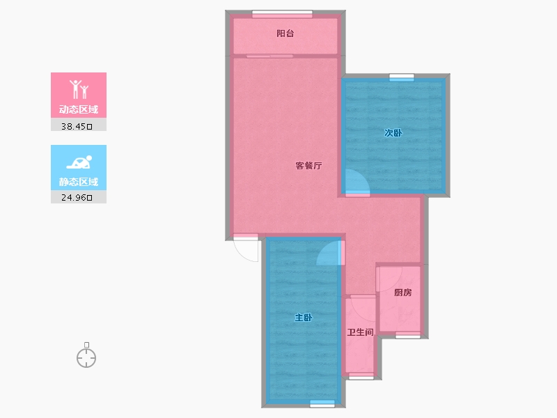 广东省-深圳市-贝丽花园-55.84-户型库-动静分区