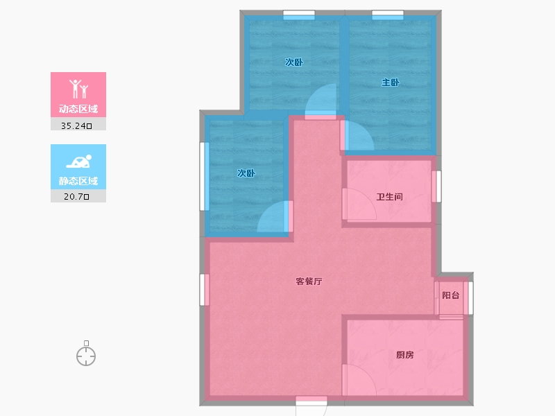 广东省-深圳市-南海城中心-48.96-户型库-动静分区