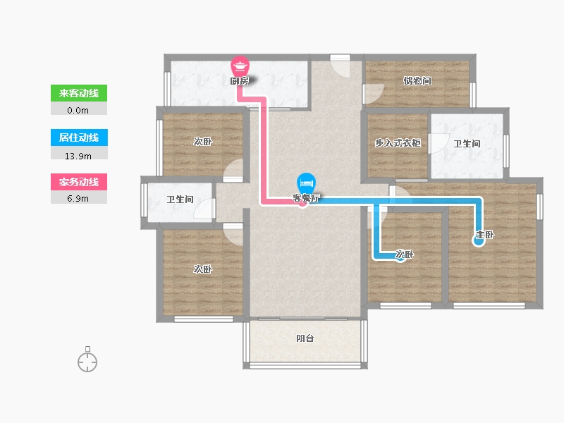 广东省-深圳市-宝能城花园东区-129.75-户型库-动静线