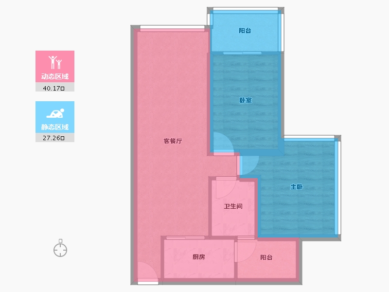 广东省-深圳市-合正汇一城-59.65-户型库-动静分区