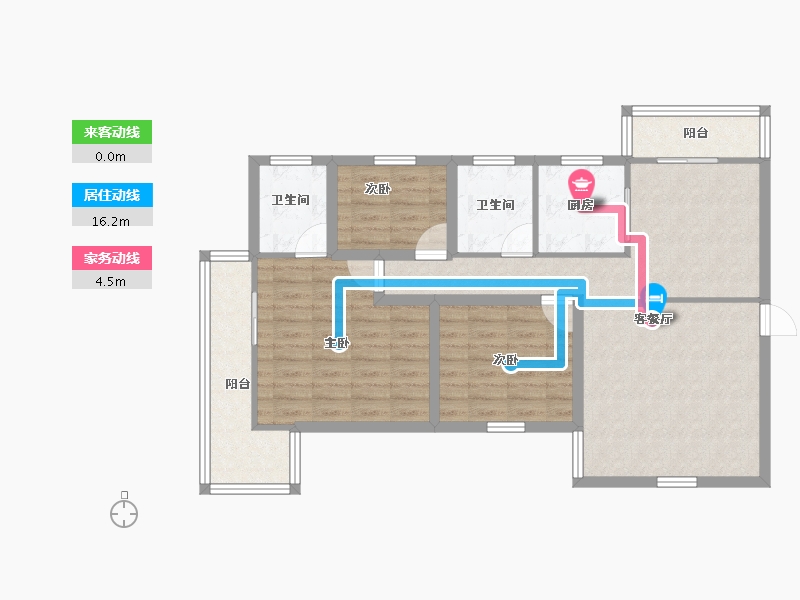 广东省-深圳市-豪业华庭-90.52-户型库-动静线