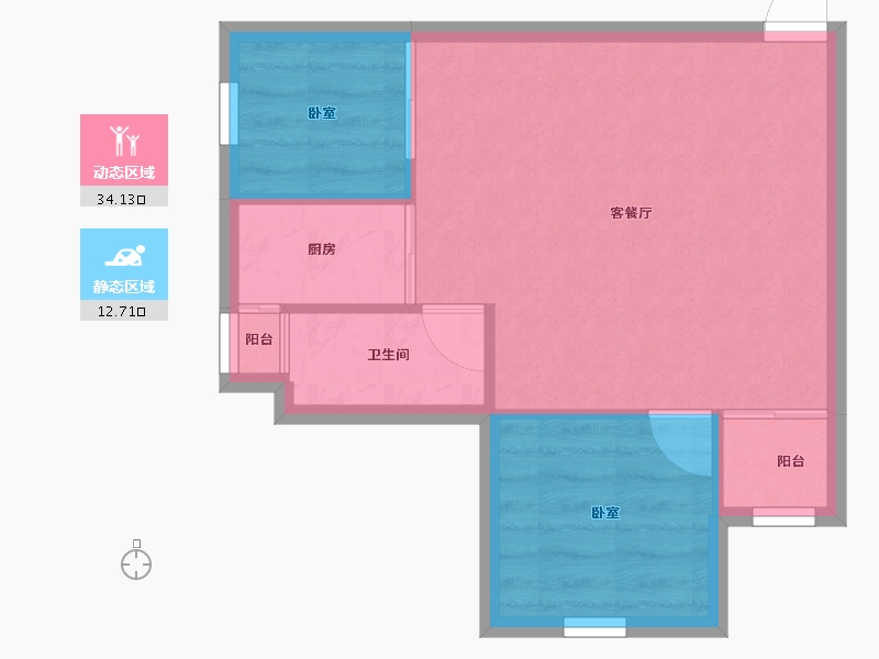 广东省-深圳市-华清园安业花园-42.29-户型库-动静分区