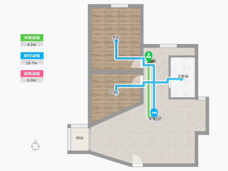 广东省-深圳市-洪湖花园-75.12-户型库-动静线