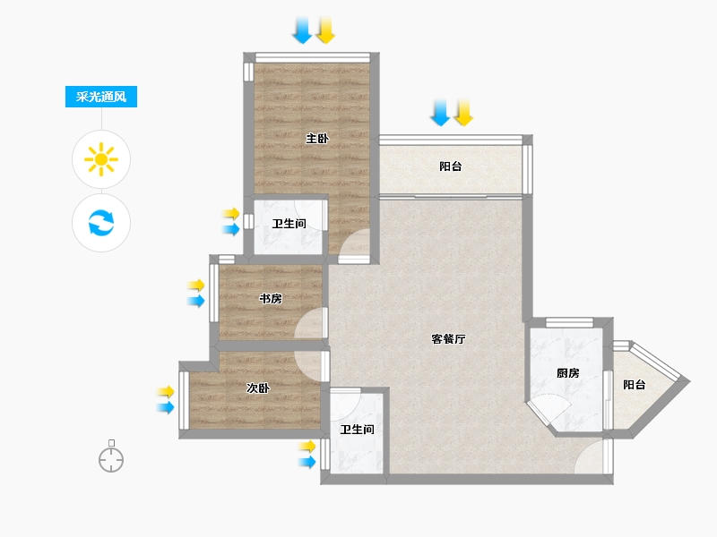 广东省-深圳市-海印长城-73.42-户型库-采光通风