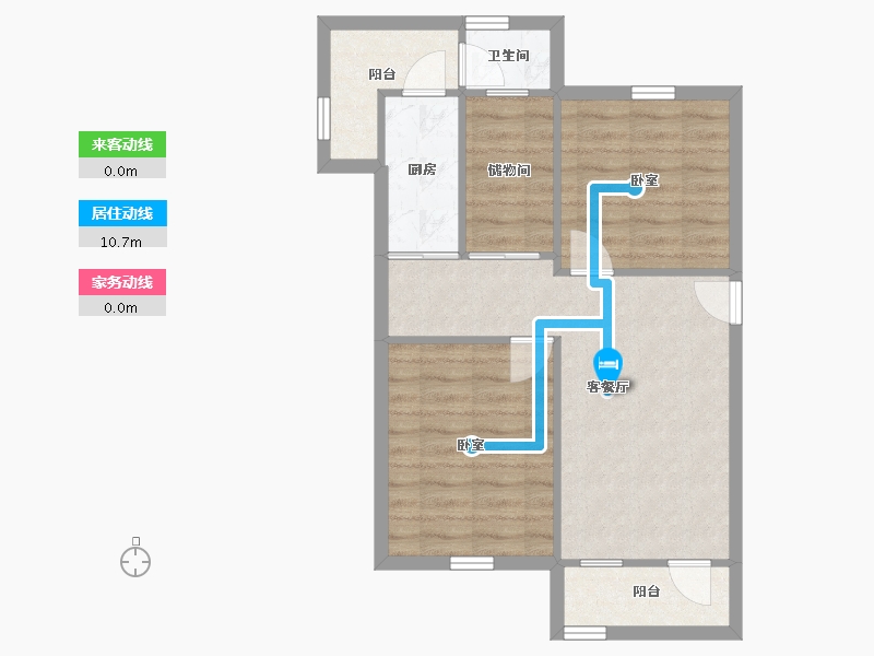 广东省-深圳市-贝丽花园-61.12-户型库-动静线