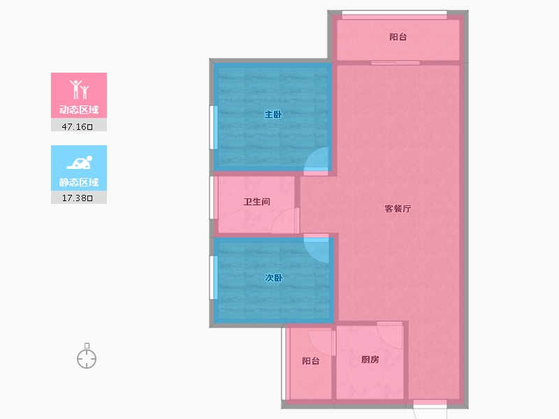 广东省-深圳市-融湖中心城(一期)-57.03-户型库-动静分区