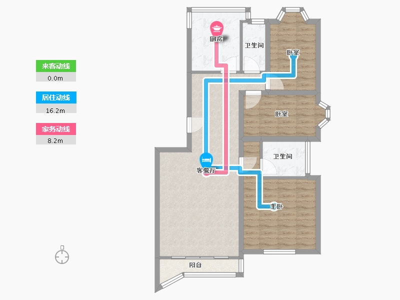 广东省-深圳市-新安园-84.60-户型库-动静线