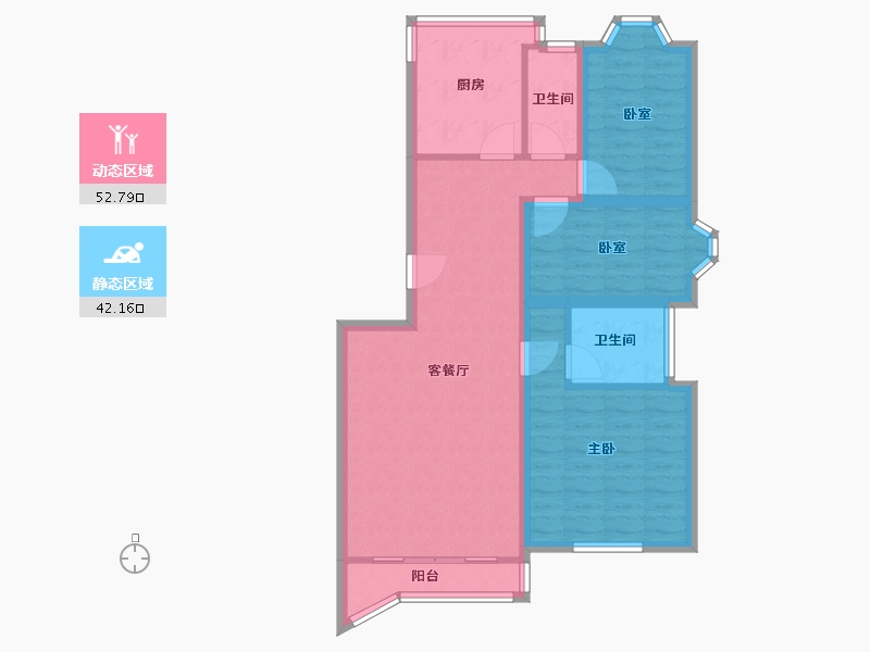 广东省-深圳市-新安园-84.60-户型库-动静分区