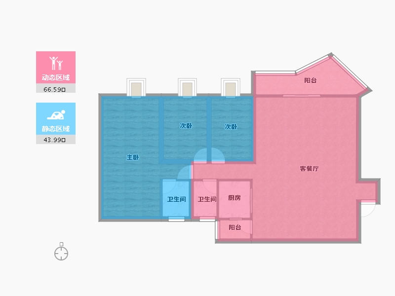 广东省-深圳市-星海名城(三期)-99.66-户型库-动静分区