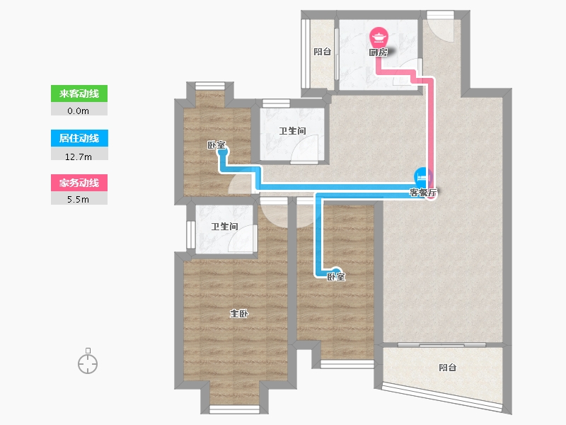 广东省-深圳市-中南花园-79.00-户型库-动静线