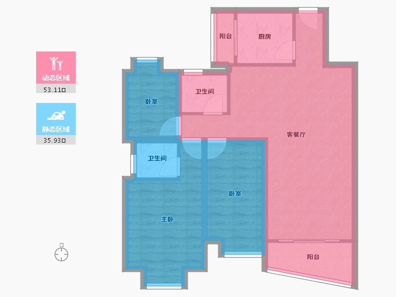 广东省-深圳市-中南花园-79.00-户型库-动静分区