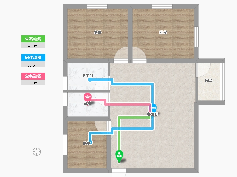 广东省-深圳市-翠竹苑-63.34-户型库-动静线