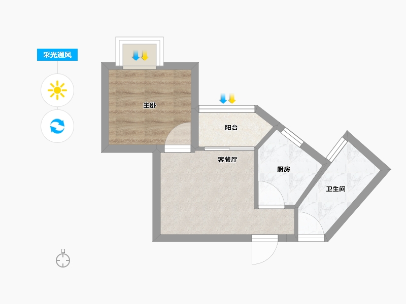 广东省-深圳市-汇宾广场-28.50-户型库-采光通风