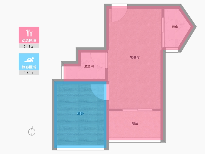 广东省-深圳市-阳光花地苑-28.73-户型库-动静分区