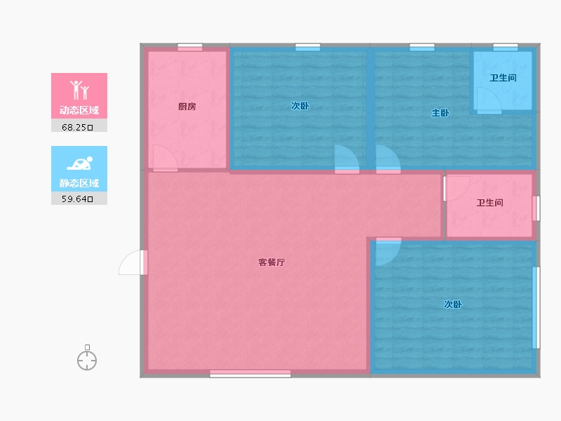 广东省-深圳市-金枫花园-116.29-户型库-动静分区