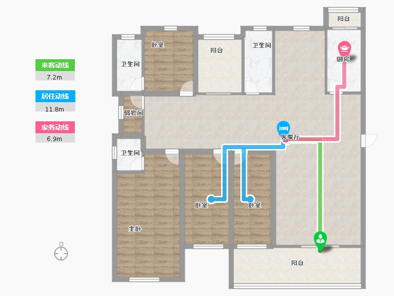 广东省-深圳市-中粮鸿云-142.39-户型库-动静线