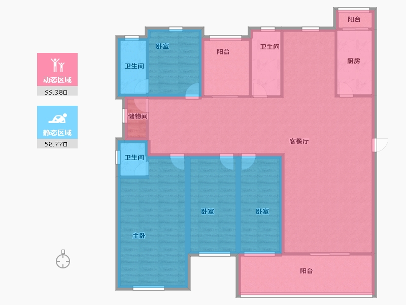 广东省-深圳市-中粮鸿云-142.39-户型库-动静分区